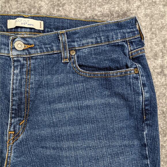 Levi's 515 Boot Cut Jeans Women Size 14M Inseam 30" Mid-Rise Blue - Picture 5 of 11